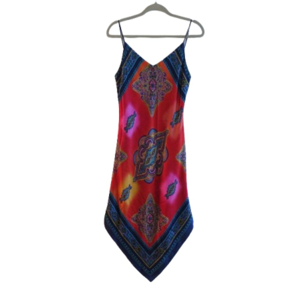 Vibrant Multicolor Spaghetti Strap Dress